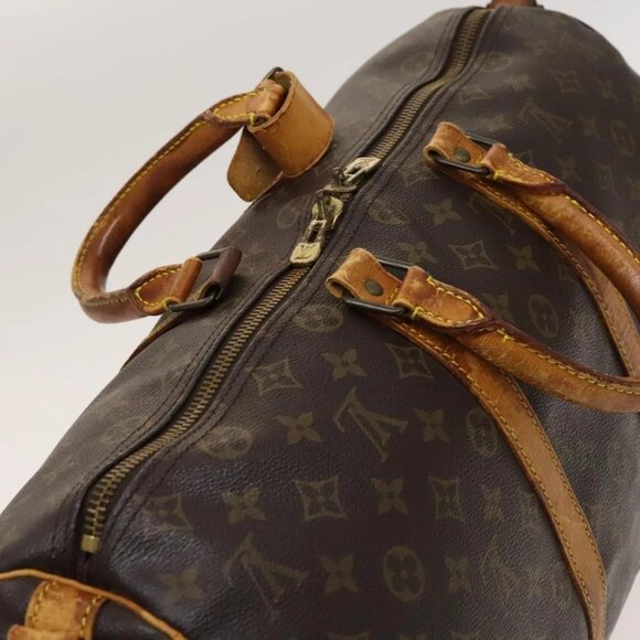 LOUIS VUITTON Monogram Keepall Bandouliere 45 Boston Bag M41418 LV Auth 131247 - Picture 6 of 16